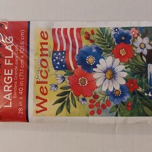 Wincraft Welcome Large Flag - Red, Blue, Green